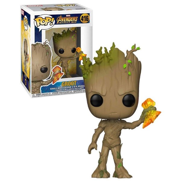 Funko Pop Marvel Avengers Infinity War Groot With Stormbreaker #416