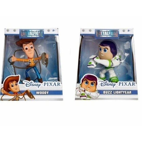 Metalfigs Disney Toy Story Woody and Buzz Light Year 4inch Figure
