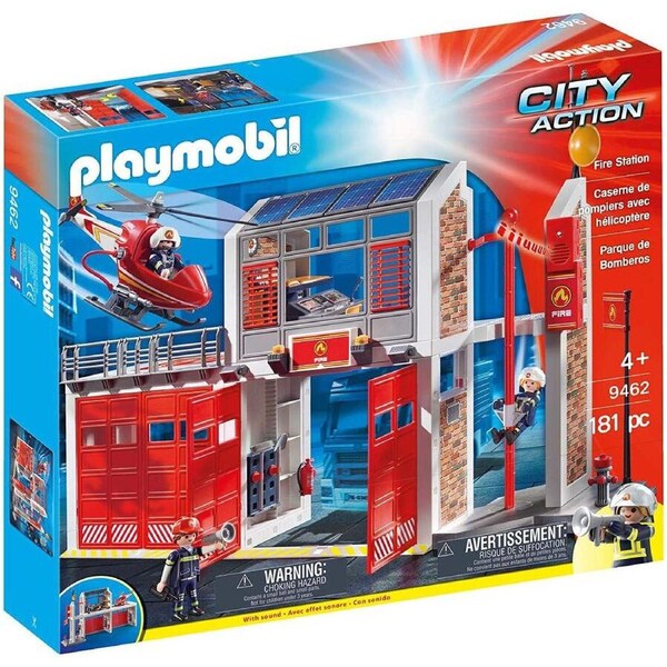 Playmobil 9462 City Action Fire Station with Fire Alarm