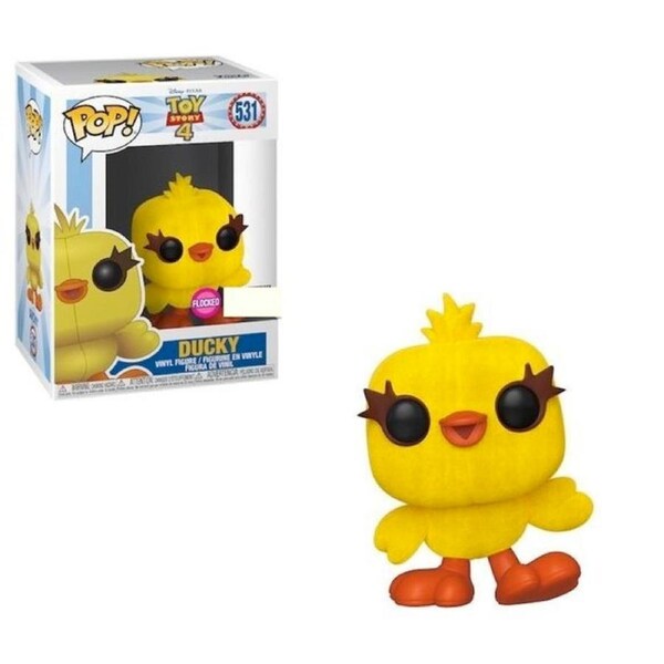 Funko Pop Disney Toy Story 4 Ducky FLOCKED #531 Vinyl Figure