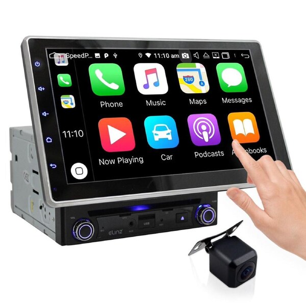 Elinz 10.1" Universal Android 10 Double 2 DIN In Dash Car DVD Player GPS WiFi Head Unit Touch Screen