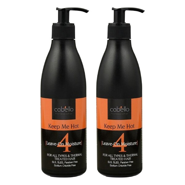 2 x Cabello Leave-On Moisture Keep Me Hot 2 x 400mL