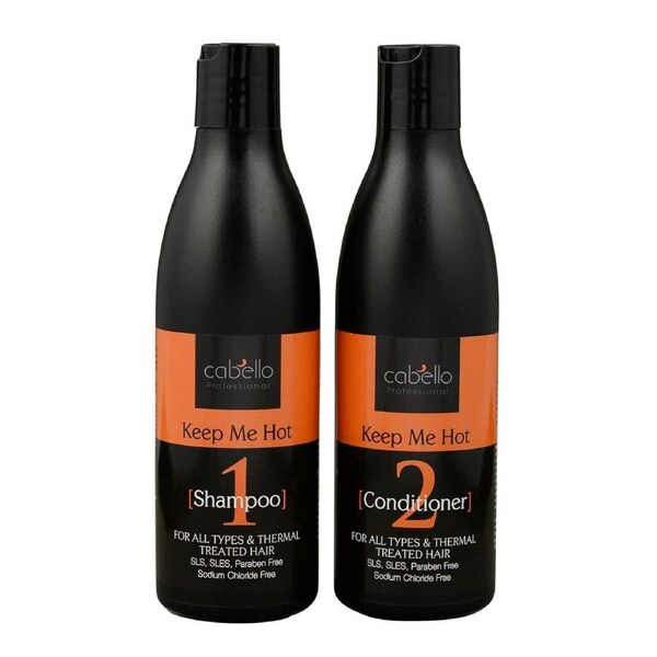 2 x Cabello Shampoo + Conditioner Keep Me Hot 2 x 400mL