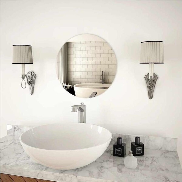 Wall Mirror 40 cm Round Glass vidaXL