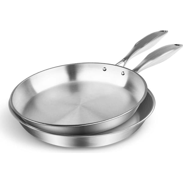 SOGA Stainless Steel Fry Pan 20cm 26cm Frying Pan Top Grade Induction Cooking