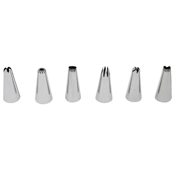 Soffritto Professional Bake Stainless Steel Nozzle Set of 6