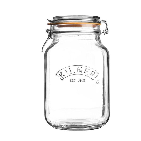 Kilner Square Clip Top Jar 2L 12X22X13cm