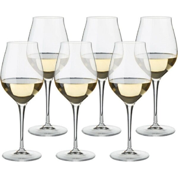 Luigi Bormioli Set 6 Vinea Malvasia Orvieto White Wine Glasses 350ml Set 6