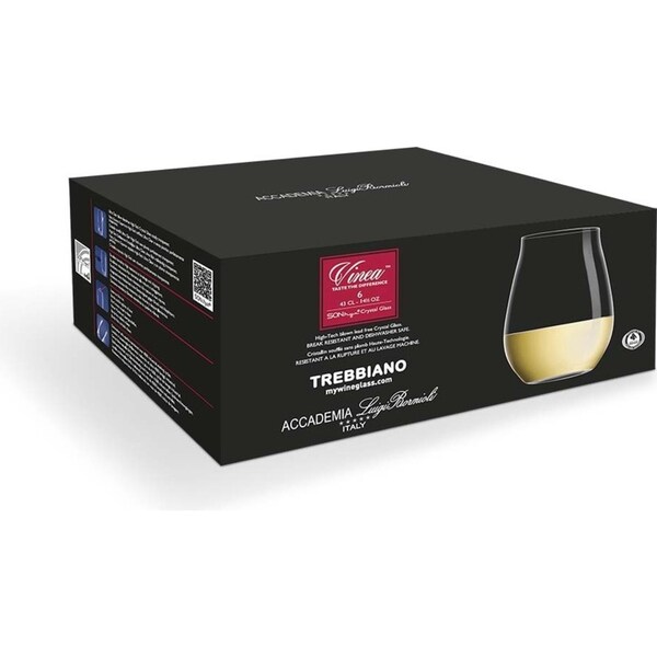 Luigi Bormioli Set 6 Vinea Trebbiano DOF Glasses 430ml Set 6