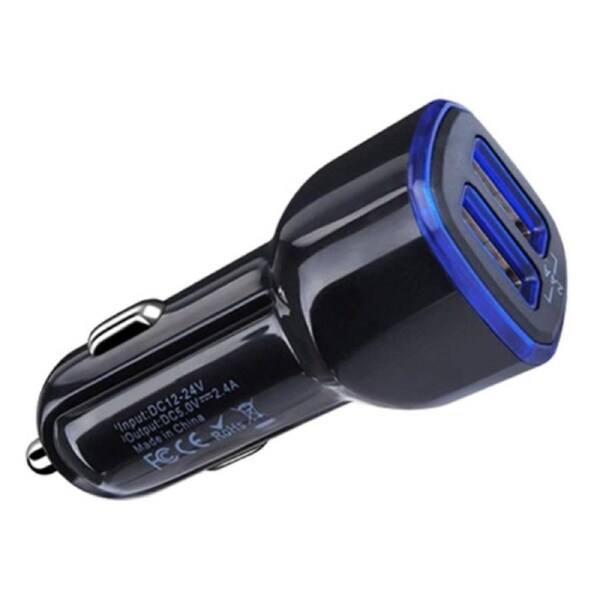 Dual Port USB Car Charger 2.4A