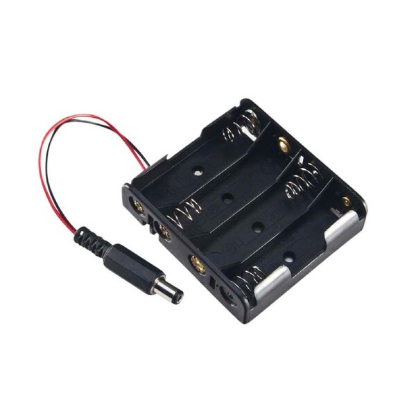 4 x AA Battery Holder with 2.1mm DC plug