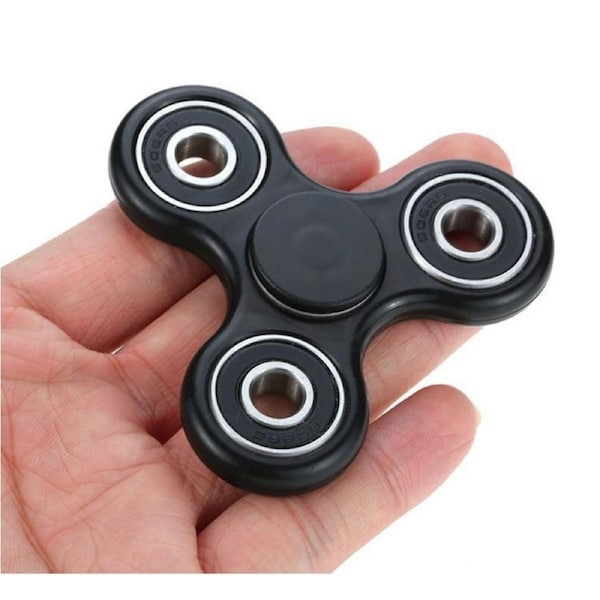 Fidget Hand Finger Spinner Stress Relief Gadget - Black