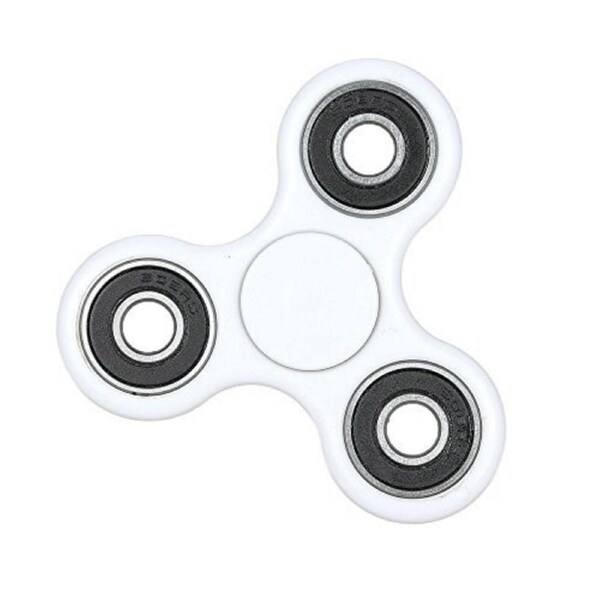 Fidget Hand Finger Spinner Stress Relief Gadget - White