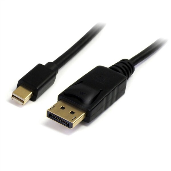 Mini Display Port Plug to Display Port Plug Cable - 1.8m