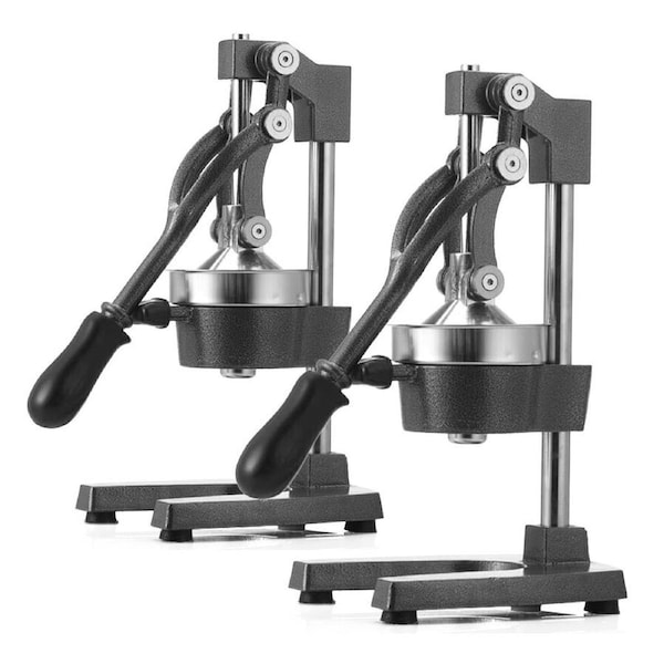 SOGA 2X Commercial Manual Juicer Hand Press Extractor Squeezer Black