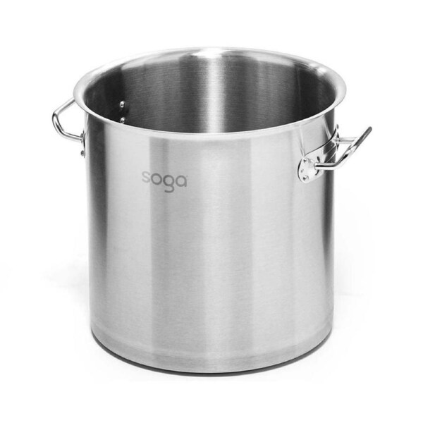 SOGA Stock Pot Thick Stainless Steel Without Lid 98L 18/10