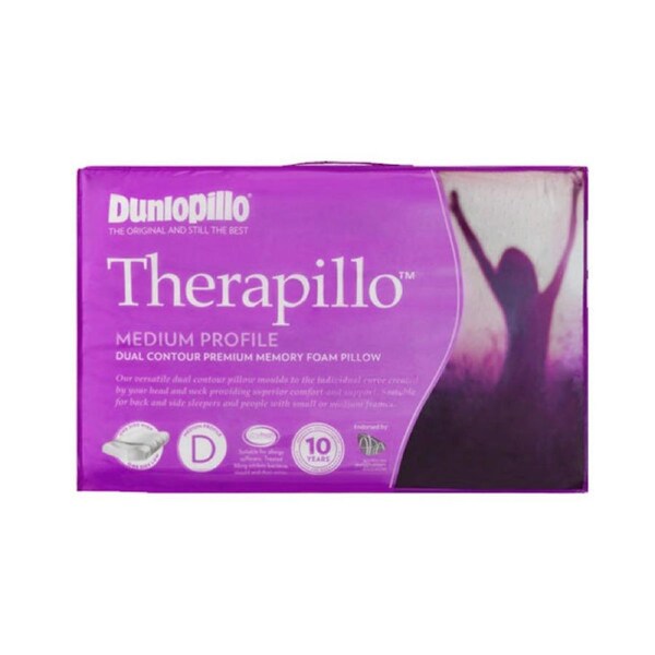 Therapillo Dual Contour Memory Foam Medium Profile Pillow
