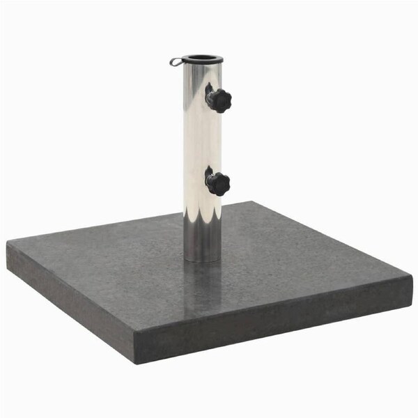 Parasol Base Granite 28.5 kg Square Black vidaXL