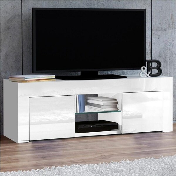 130cm Artiss TV Unit Entertainment TV Cabinet White Ivan