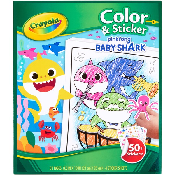 Crayola Color & Sticker Pinkfong Baby Shark Each