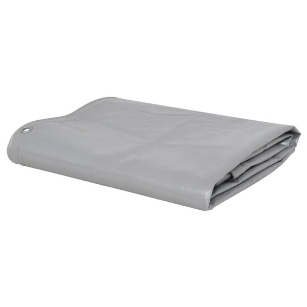Tarpaulin 650 g/m? 3x6 m Grey vidaXL