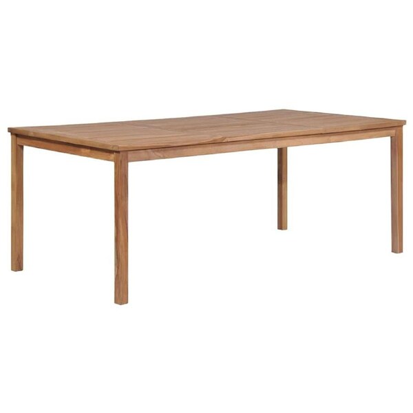 Garden Table 200x100x77 cm Solid Teak Wood vidaXL