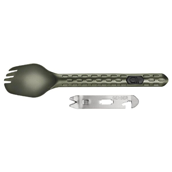 GERBER DEVOUR SPORK CAMPING FISHING HIKING UTENSIL - GREEN 31003423
