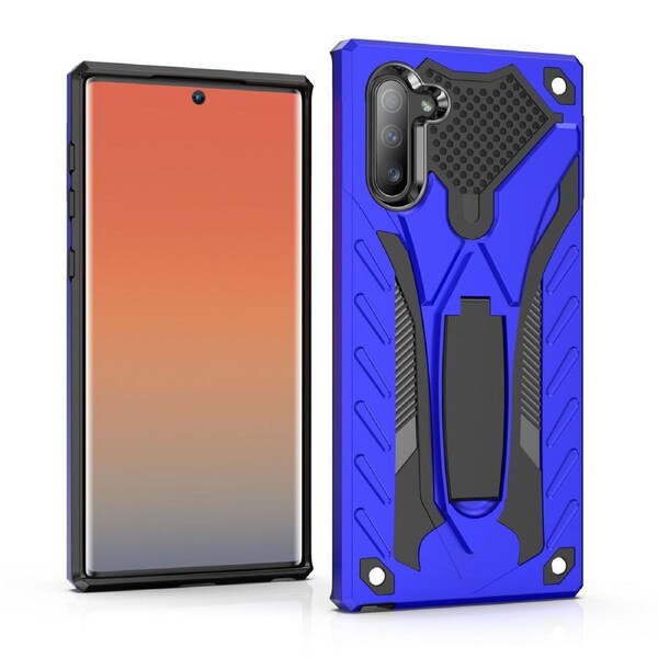 For Samsung Galaxy Note 10 Case Blue PC+TPU Plastic Armour Protective Cover