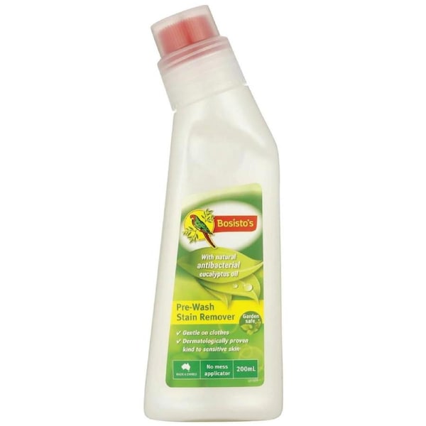 200ml Pre-Wash Stain Remover Bosisto's Natural Eco Eucalyptus Oil Grease Grass