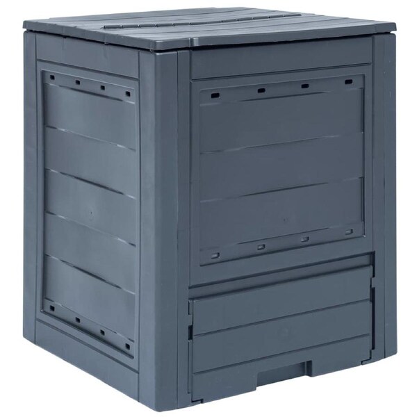 Garden Composter Grey 60x60x73 cm 260 L vidaXL