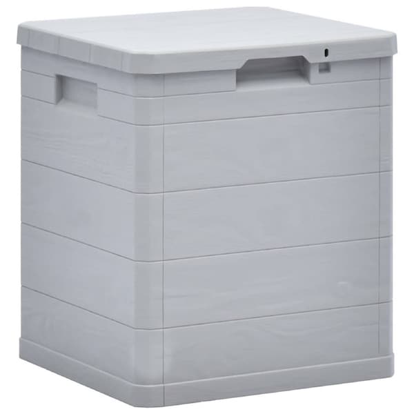 Garden Storage Box 90 L Light Grey vidaXL