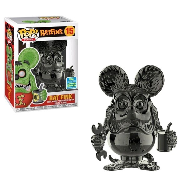 Funko POP Rat Fink Grey Chrome SDCC 2019 #15