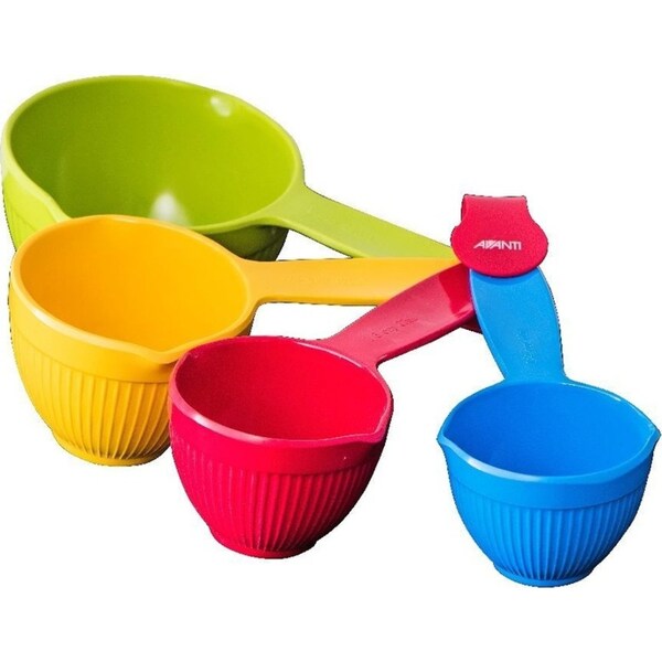 Avanti Coloured Melamine Measuring Cups Set 4