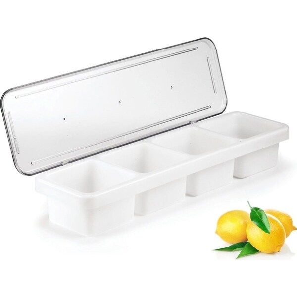 Trenton Cocktail Bar 4 Compartment Condiment Dispenser Plastic