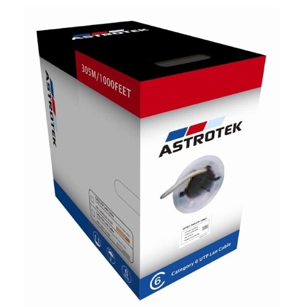 Astrotek 305m CAT6 FTP Cable Roll Blue Full 0.55mm Copper Solid Wire Ethernet LAN [ATP-BLUF6-305M]