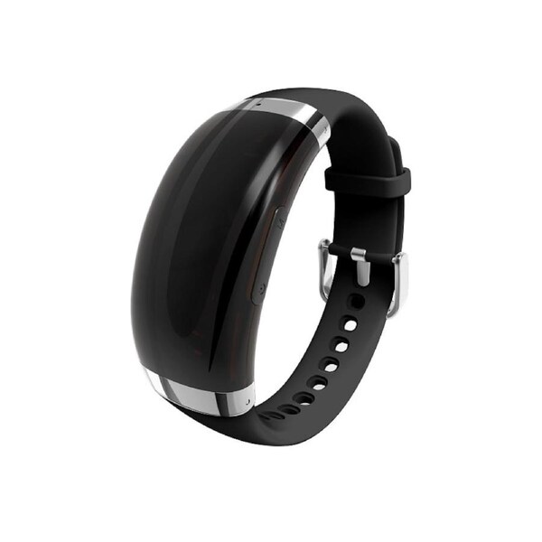 Hnsat WR-18A 8GB Digital Voice Recorder Bracelet Recording Watch 1536Kbps Black [WR-18A-8GB-BK]