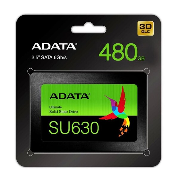 Adata 480GB Ultimate SU630 Solid State Drive QLC 3D NAND Flash SATA 2.5" SSD [ASU630SS-480GQ-R]
