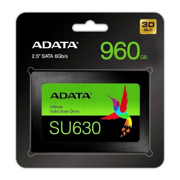 Adata 960GB Ultimate SU630 Solid State Drive QLC 3D NAND Flash SATA 2.5" SSD [ASU630SS-960GQ-R]