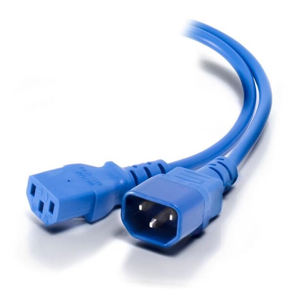 Alogic 5m IEC C13 to IEC C14 Computer Power Extension Cord Male to Female Blue [MF-C13C14-05-BLU]