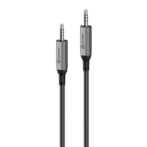 Alogic 5m Ultra 3.5mm (Male) to 3.5mm (Male) Audio Cable Lead - Space Grey [ACM5RBK]
