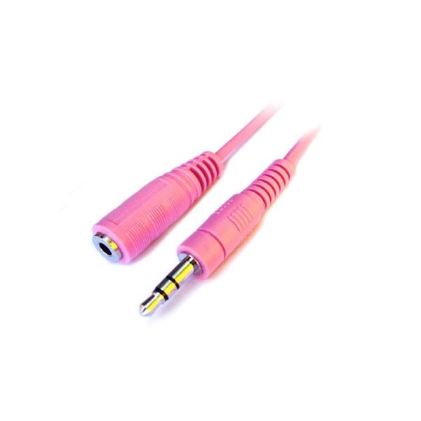 Alogic 0.5m Pink 3.5mm High Quality Stereo Audio Extension Cable Male to Female [AD-EXT-0.5-PINK]