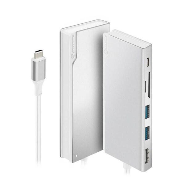 Alogic Ultra USB-C Dock UNI USB-A 3.0 USB-C 100W PD HDMI 4K @30Hz - Silver [ULDUNI-SLV]
