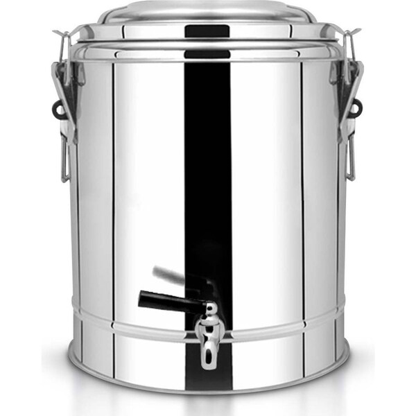 SOGA 22L Stainless Steel Insulated Stock Pot Dispenser Hot & Cold Beverage Container With Tap