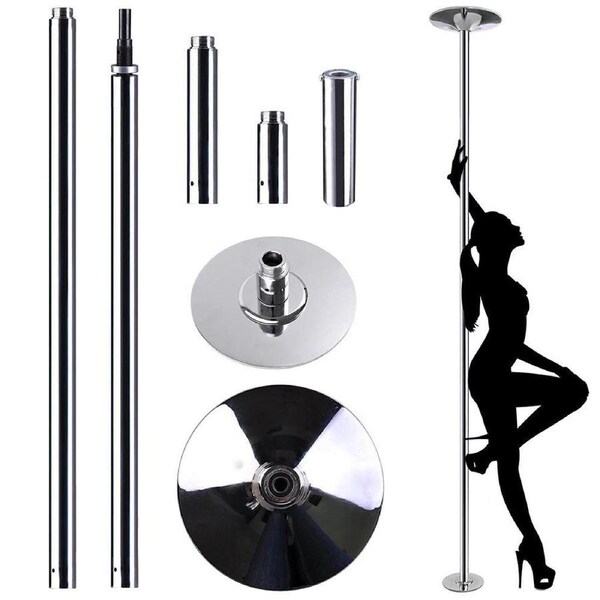 Portable Dancing Pole Kit - Static & Spinning Fitness Pole Dancing Set