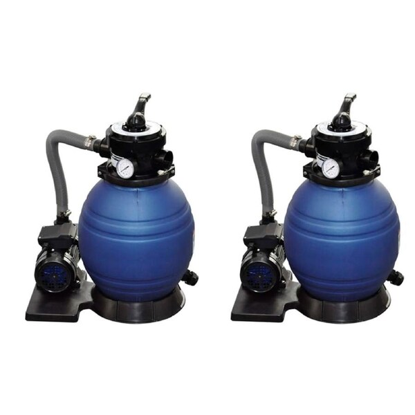 Sand Filter Pumps 2pcs 400 W 11000 l/h vidaXL