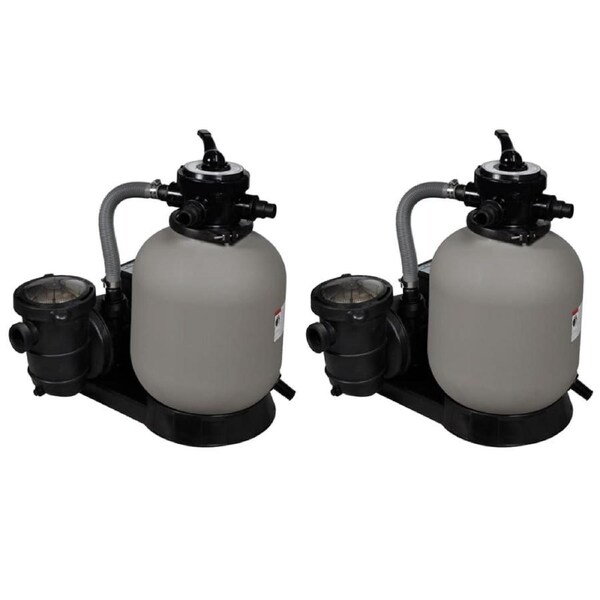 Sand Filter Pumps 2 pcs 600 W 17000 l/h vidaXL