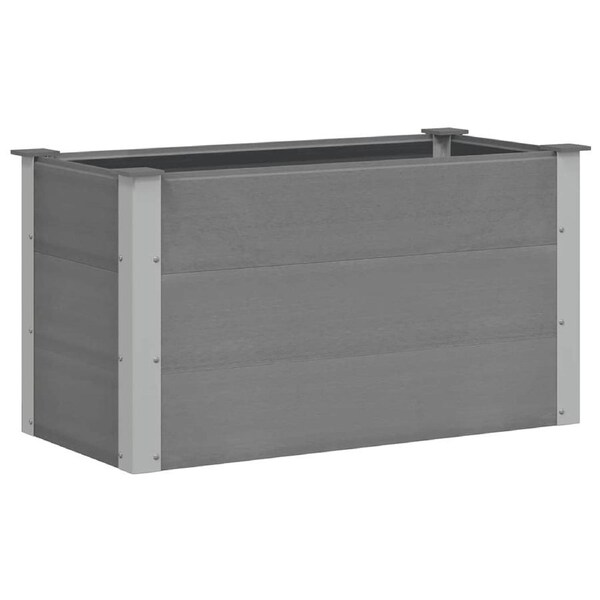 Garden Raised Bed WPC 100x50x54 cm Grey vidaXL