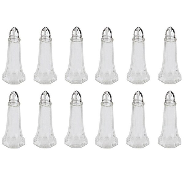 Trenton 12 Glass Salt And Pepper Shakers Tower