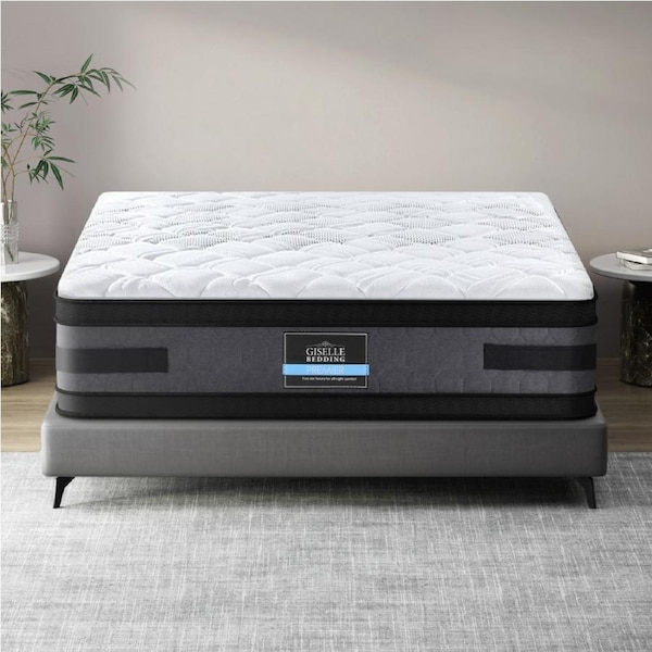 Giselle 36cm Mattress Cool Gel Memory Foam Pocket Spring Double-sided Bed Double