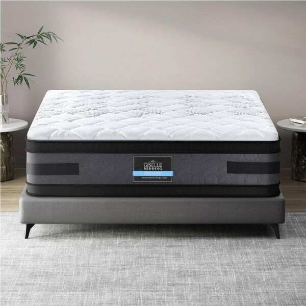 Giselle 36cm Mattress Cool Gel Memory Foam Pocket Spring Double-sided Bed Queen